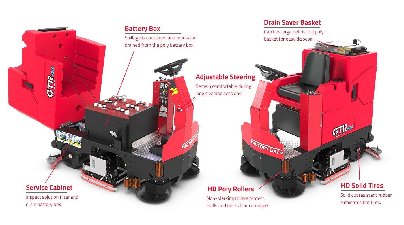 FactoryCat Floor Scrubbers