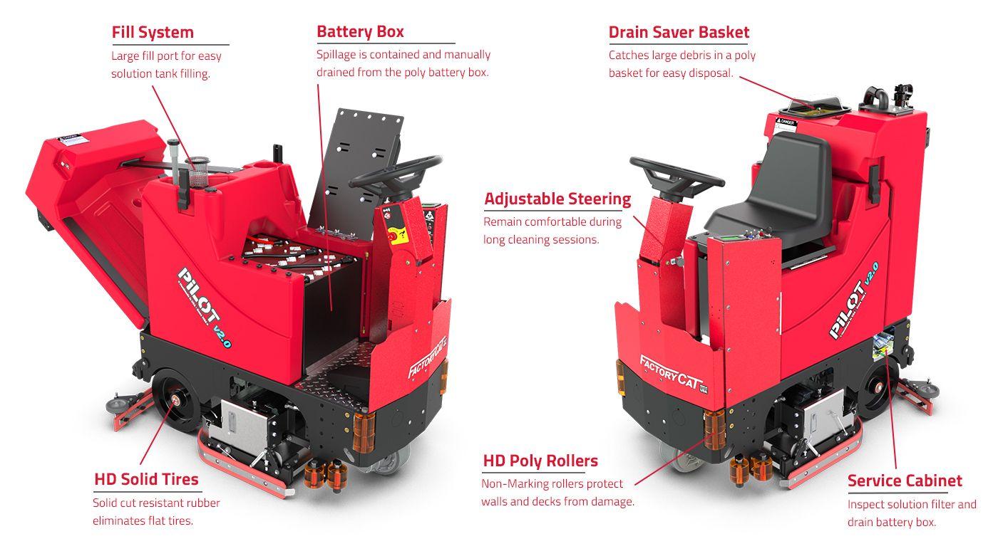 FactoryCat Floor Scrubbers