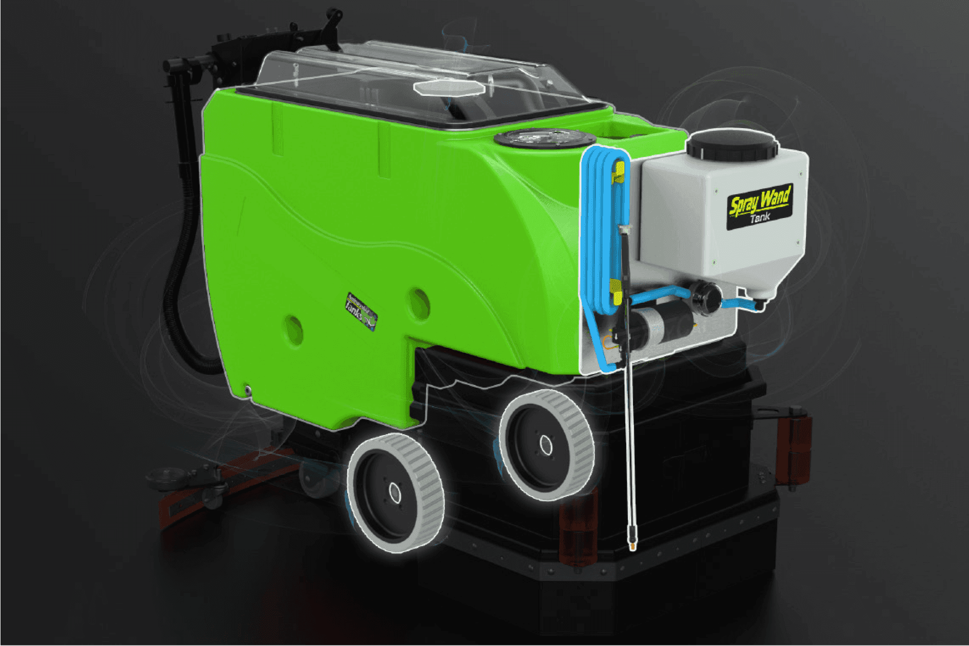 FactoryCat Floor Scrubber - Antimicrobial Sanitation Package 