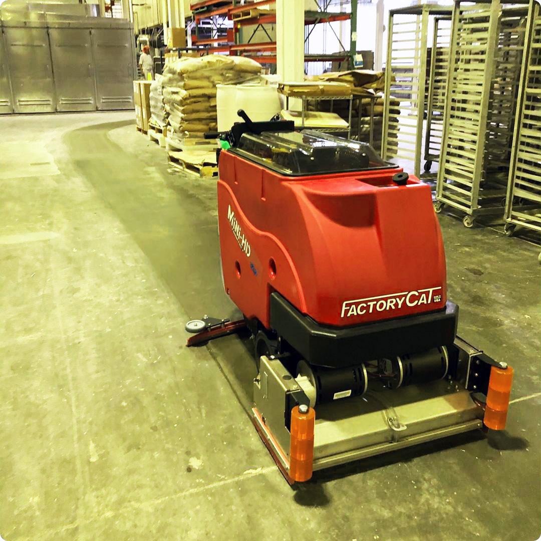 FactoryCat Walk Behind Floor Scrubbers Mini-HD warehouse concrete - https://assets.factorycat.com/demoImages/2024/july/factorycat-walk behind floor scrubbers-mini-hd-warehouse-concrete-114.jpg - 1080 - 1080 - 114 Mini-HD Walk Behind Floor Scrubbers Illinois Bakery