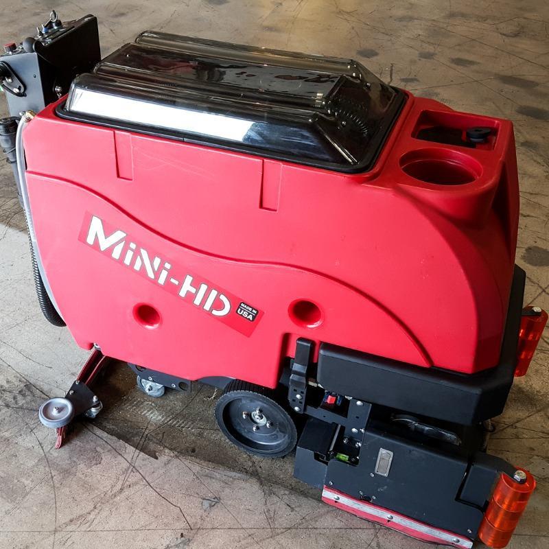 FactoryCat Walk Behind Floor Scrubbers Mini-HD production floor concrete - https://assets.factorycat.com/demoImages/2025/april/Mini-HD-Walk Behind Floor Scrubbers-production floor-concrete-Pittsburg-USA-555.jpg - 800 - 800 - 555 FactoryCat Mini-HD Walk Behind Floor Scrubbers cleans the concrete floor at a foundry in Pennsylvania